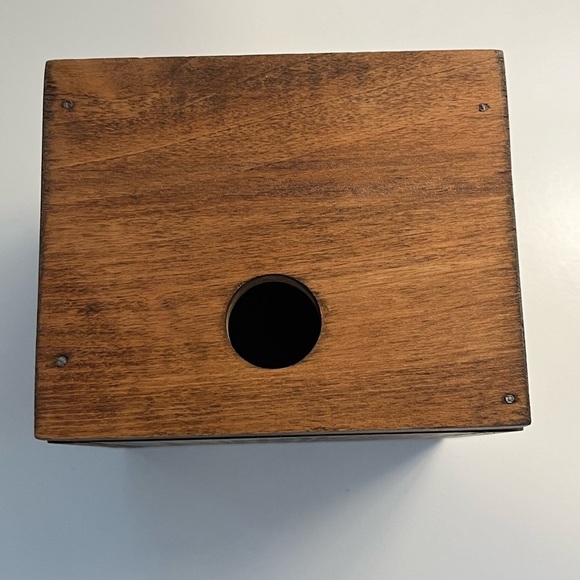 Antique Crayola Crayon Square Wood Toy Coin Bank - Picture 9 of 15